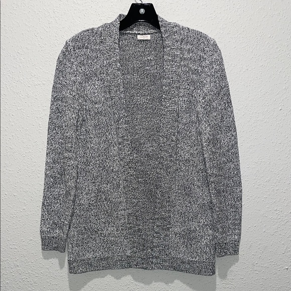 J. Crew Gray Cardigan Sweater with Open Front Design - Picture 1 of 3